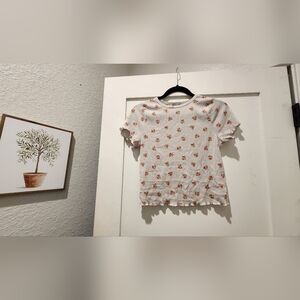 Gaze Floral Knit Top with Pink and Red Accents